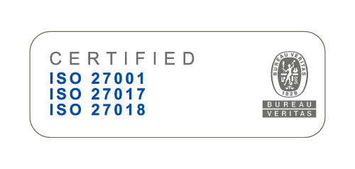 Logo certificazioni ISO 27001 27017 27018